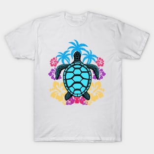 Tropical Turtle Vibes Tee! T-Shirt